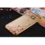 Wholesale Samsung Galaxy S7 Edge Secret Garden Electroplate Hybrid Case (Champagne Gold)